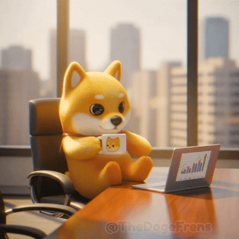 thedogefrens coffee work business office GIF