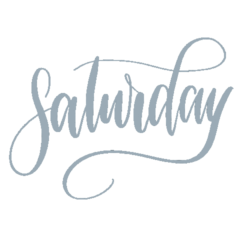 Lettering Saturday Sticker