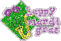 Happy Mardi Gras Sticker