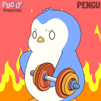 Working Out GIF by Pudgy Penguins