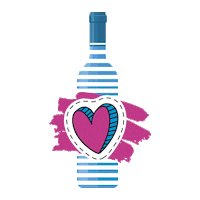 heart love Sticker by Rosé Piscine