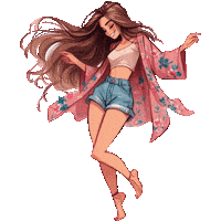 Dance Girl Sticker