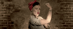 pink pink p!nk we can do it rosie the riveter GIF