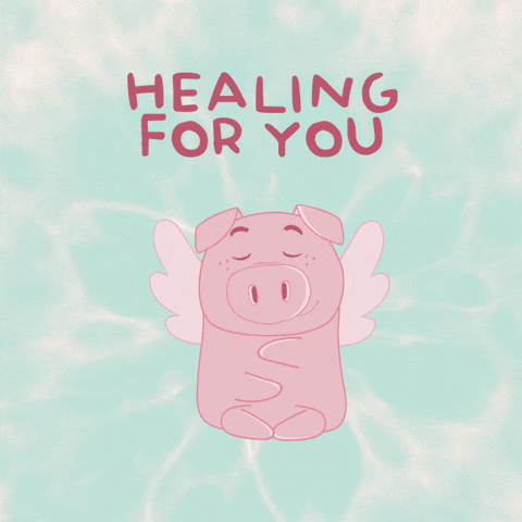 Get Well Soon Pig GIF by PositivelyPigasus