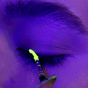 suvabeauty makeup neon eyeliner uv GIF