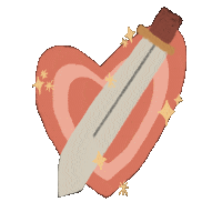 Heart Sword Sticker