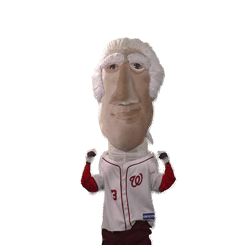 Hands Up Mascot Sticker by Washington Nationals