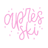 Pink Snow Sticker by Shannon B Design