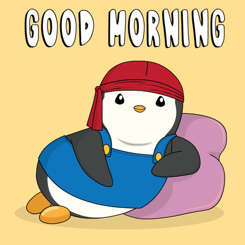 Good Morning GIF by Pudgy Penguins