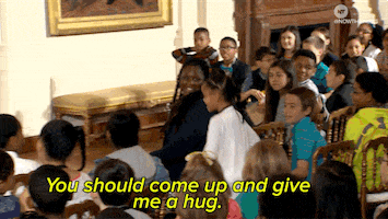michelle obama hug GIF by NowThis 