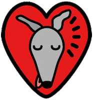 I_Heart_Greyhounds greyhound iheartgreyhounds i heart greyhounds Sticker