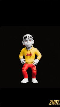 Digital Art Dancing GIF by Zhot