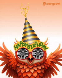 Birthday Celebrate GIF by Orange Owl