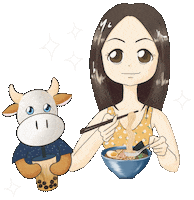 Hungry Food Sticker