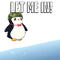 Let Us In Sticker by Pudgy Penguins