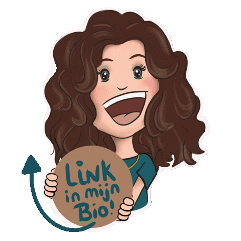 Evacapelloillustraties linkinbio illustratie evacapelloillustraties Sticker