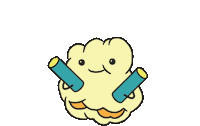 Pop Popcorn Sticker by Square Root Soda