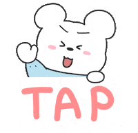 loitolowhate bear tap click polar bear Sticker