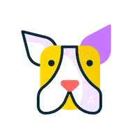 apartdesignstudio dog doggo bulldog frenchbulldog Sticker