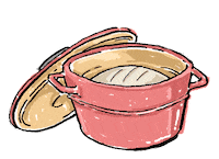 katiecadamatre cooking chef kitchen bread Sticker