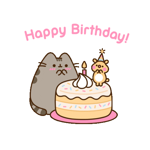 Celebrate Happy Birthday Sticker by Pusheen for iOS & Android | GIPHY