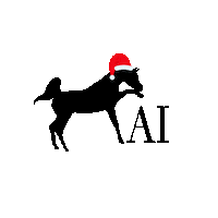 Christmas Horse Sticker by Arabian Insider
