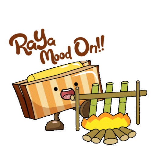 bungkuskawkaw raya roti balik kampung bkk Sticker