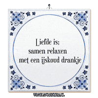 Troost Ontspanning Sticker by Tegelspreuken.nl