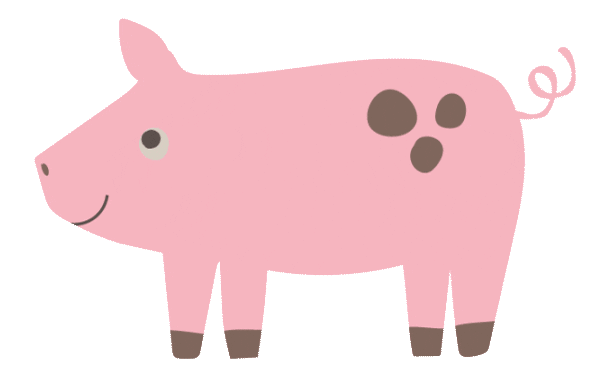 Pig Farm Sticker by Frugi