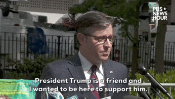 "President Trump is a friend..."
