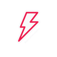 speakhernights light thunder rayo poderosa Sticker