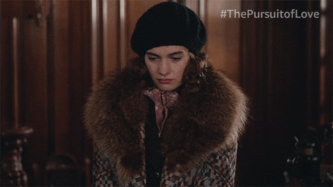 Nervous Lily James GIF by Amazon Prime Video