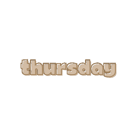 Thursday Weekday Sticker by Natasja | WATZIJZEGT
