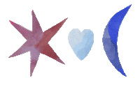 Heart Star Sticker