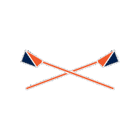 auburnrowing rowing oars aucrew au crew Sticker