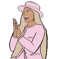 Pink Clap Sticker