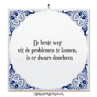 Wijsheid Spreuk Sticker by Tegelspreuken.nl