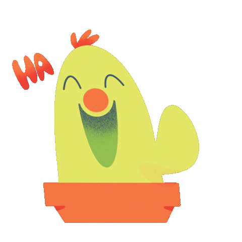 GoodnAbel happy laughing haha cactus Sticker