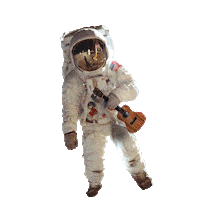 Floating Space Travel Sticker by Yousician