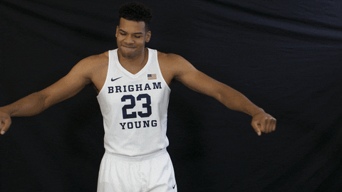 Byu Basketball Brigham GIF by BYU Cougars