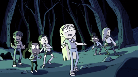 hildatheseries giphyupload cartoon scary monster GIF