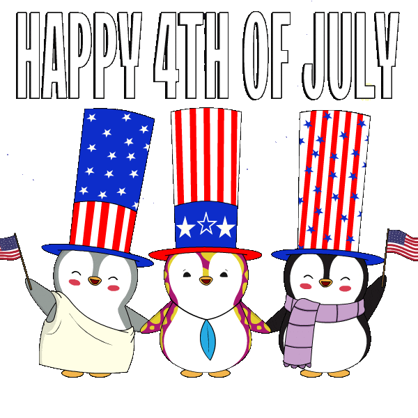 United States Usa Sticker by Pudgy Penguins