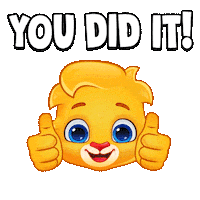 Well Done Good Job Sticker by Lucas and Friends by RV AppStudios