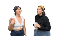 Happy Coffee Sticker by DareDevil Improv Comedy