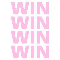 Win Win Win Win Pink Sticker by Lee Stafford Hair