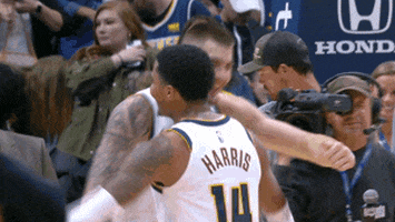 Denver Nuggets Hug GIF by NBA