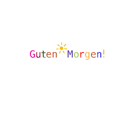 Guten Morgen Sonne Sticker by Leofine