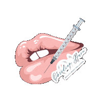 Lips Lipfiller Sticker by KeShaun Harding | Obsidian Aura Med Spa