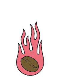 Fire Burn Sticker by De Mello Coffee