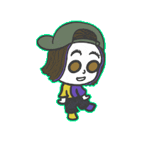 Oh No Girl Sticker